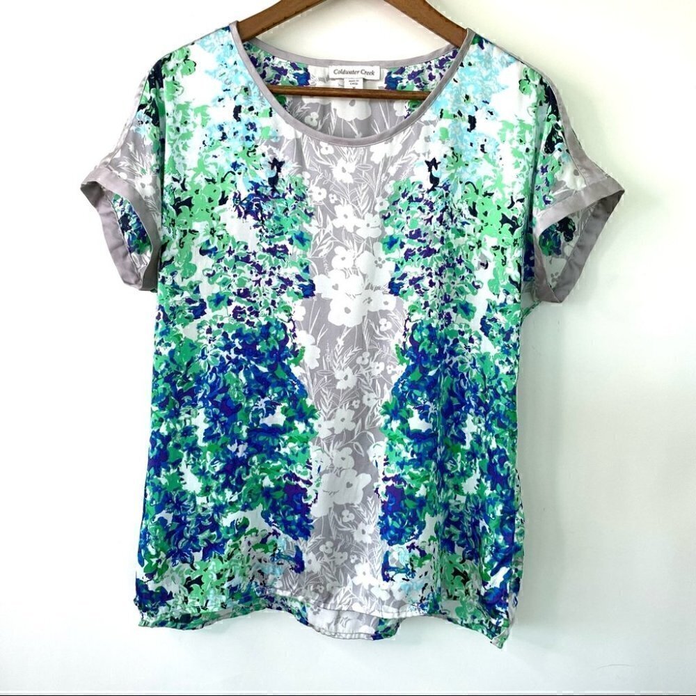 Coldwater Creek top with dolman sleeves and crew neckline